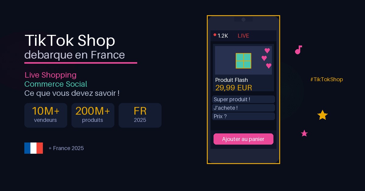 TikTok Shop débarque en France : Tout ce que vous devez savoir avant de vous lancer !